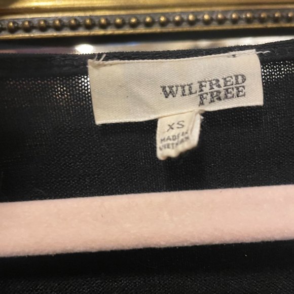 Wilfred Free Dress Black Aritzia Dress Oversized Short Sleeve Dress Size ExSmall - Picture 5 of 7